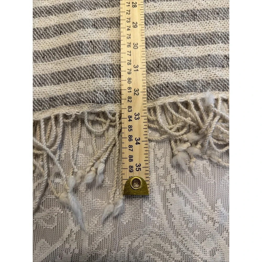 VTG 100% Baby Alpaca Hand Woven Scarf Ecuador 70